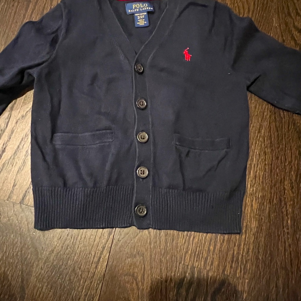 Ralph Lauren boy cardigan sweater worn once
